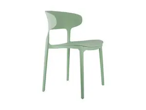 Leitmotiv - Dining chair Fain PP dark green
