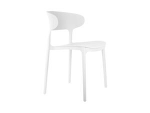 Leitmotiv - Dining chair Fain PP white