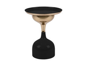 Leitmotiv - Side table Ivy iron enamel black