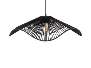 Leitmotiv - Pendant lamp Sombra paper rope black