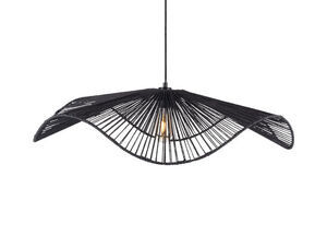 Leitmotiv - Pendant lamp Sombra large paper rope black