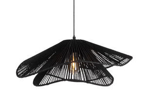 Leitmotiv - Pendant lamp Sombra double paper rope black
