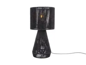 Leitmotiv - Table lamp Forma cone paper rope black