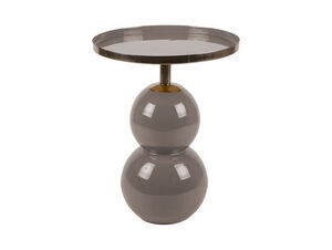 Leitmotiv - Side table Nora iron enamel warm grey