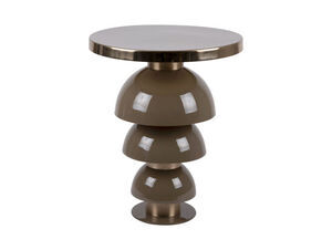 Leitmotiv - Side table Tess iron enamel moss green