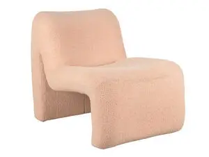 Leitmotiv - Chair Fuerza teddy curl sand brown