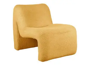 Leitmotiv - Chair Fuerza teddy curl ochre yellow