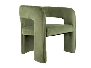 Leitmotiv - Chair Vigor corduroy moss green