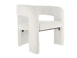 Leitmotiv - Chair Vigor corduroy white