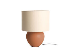 Leitmotiv - Table lamp Alma cone matt caramel brown
