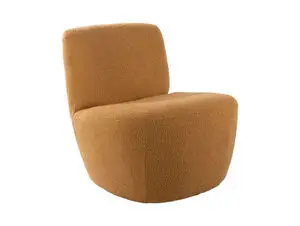 Leitmotiv - Chair Ada bouclé ochre yellow