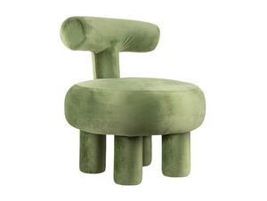 Leitmotiv - Chair Abrazo velvet jungle green