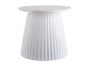 Leitmotiv - Coffee table Luscious cone white marble, white frame
