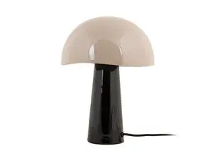 Leitmotiv - Table lamp Grato enamel black w. warm grey