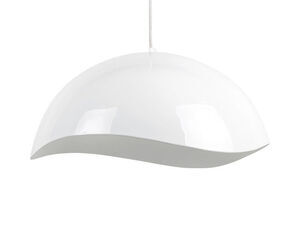 Leitmotiv - Pendant lamp Waved large enamel white