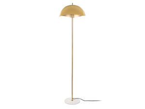 Leitmotiv - Floor lamp Waved enamel honey yellow