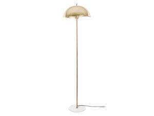 Leitmotiv - Floor lamp Waved brushed gold plated