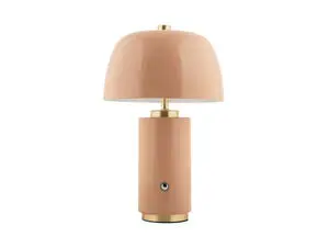 Leitmotiv - Table lamp Freya LED iron soft brown