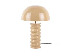 Leitmotiv - Table lamp Gracio enamel soft brown