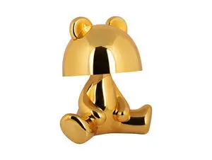 Leitmotiv - Table lamp Bear LED w. bluetooth speaker gold plated