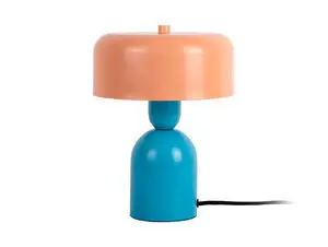 Leitmotiv - Table lamp Double Funky aqua blue w. peach orange
