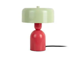 Leitmotiv - Table lamp Double Funky scarlet red w. soft green