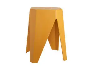 Leitmotiv - Stool Cherish PP bright yellow