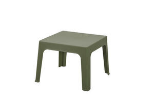 Grønt sidebord med firkantet plade og fire let koniske ben. Ensfarvet grøn finish.