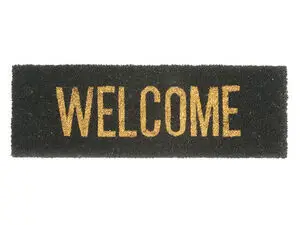 Present time - Doormat Welcome gold coir