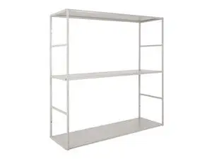 Present time - Wall rack Level metal matt warm grey