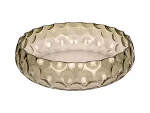 Present time - Bowl Speckles glass large moss green