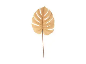 Present time - Artificial plant Monstera Stem sand brown