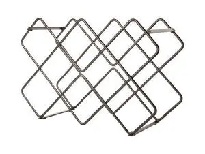 Present time - Wine rack Diamonds iron black