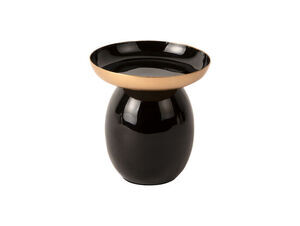 Present time - Pillar candle holder Mila small iron enamel black