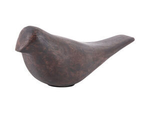 Present time - Statue Bird mango wood walnut lacquered