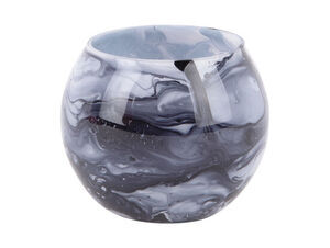 Present time - Votive Blended small glass dark grey