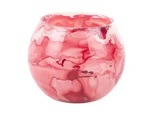 Present time - Votive Blended small glass red ochre