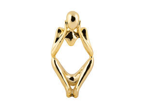 Present time - Statue Dreaming polyresin gold plated