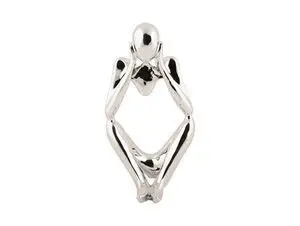 Present time - Statue Dreaming polyresin chrome plated