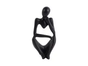 Present time - Statue Wondering polyresin black