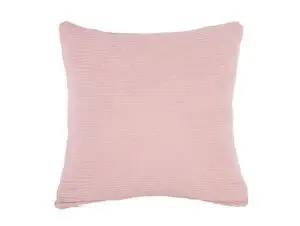 Present time - Cushion Zigzag knitted cotton soft pink