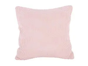 Present time - Cushion Honeycomb knitted cotton soft pink