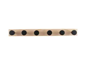 Present time - Coat rack Knobs pinewood black