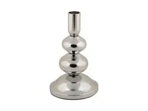 Present time - Candle holder Dazzle small chrome plated