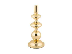 Present time - Candle holder Dazzle large gold plated