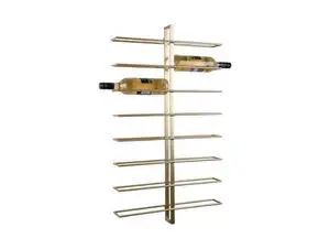 Present time - Wine rack Dual metal painted gold