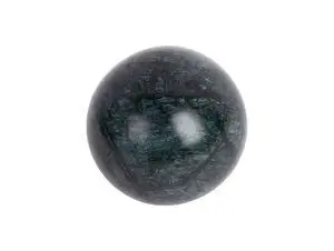 Present time - Statue Ball small marble dark green