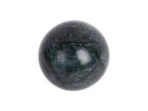 Present time - Statue Ball small marble dark green