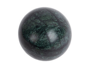 Present time - Statue Ball large marble dark green