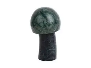 Present time - Statue Mushroom small marble dark green
